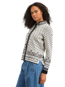 Dale Of Norway W SOLFRID FEM JACKET Offwhite Black Schiefer Grau XS - PeakStyle