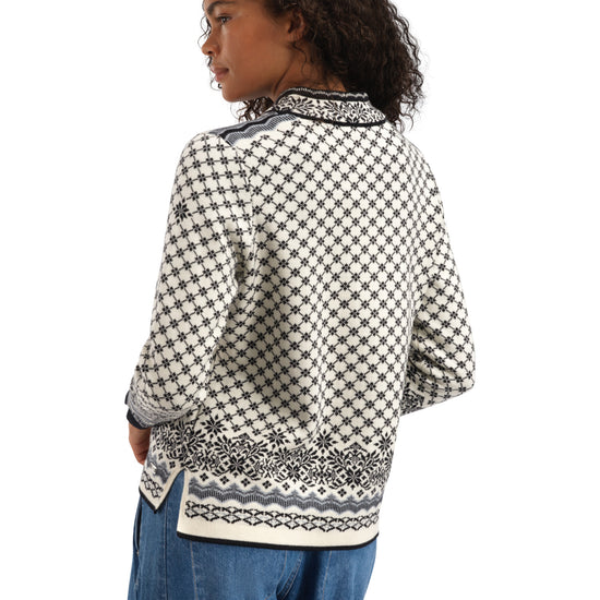 Dale Of Norway W SOLFRID FEM JACKET Offwhite Black Schiefer Grau XS - PeakStyle