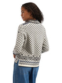 Dale Of Norway W SOLFRID FEM JACKET Offwhite Black Schiefer Grau XS - PeakStyle