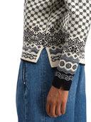 Dale Of Norway W SOLFRID FEM JACKET Offwhite Black Schiefer Grau XS - PeakStyle