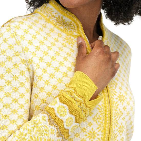 Dale Of Norway W SOLFRID FEM JACKET Sweethoney Offwhite XXL - PeakStyle