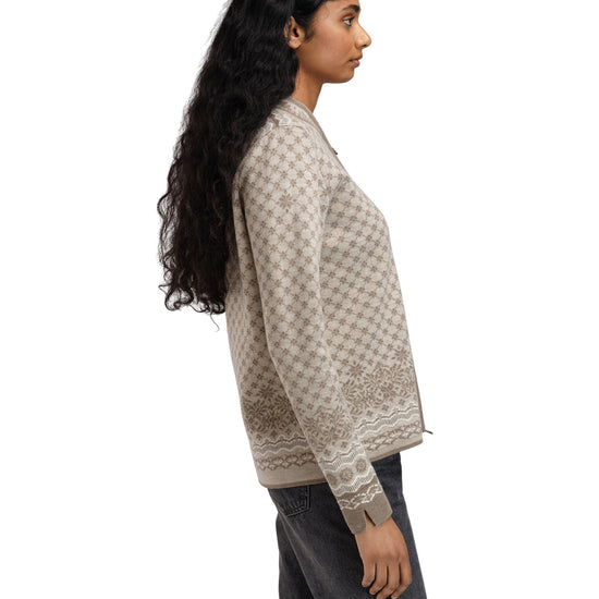 Dale Of Norway W SOLFRID FEM JACKET Mountainstone Sand Offwhite XXL - PeakStyle