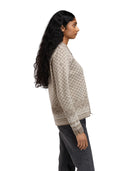 Dale Of Norway W SOLFRID FEM JACKET Mountainstone Sand Offwhite XXL - PeakStyle