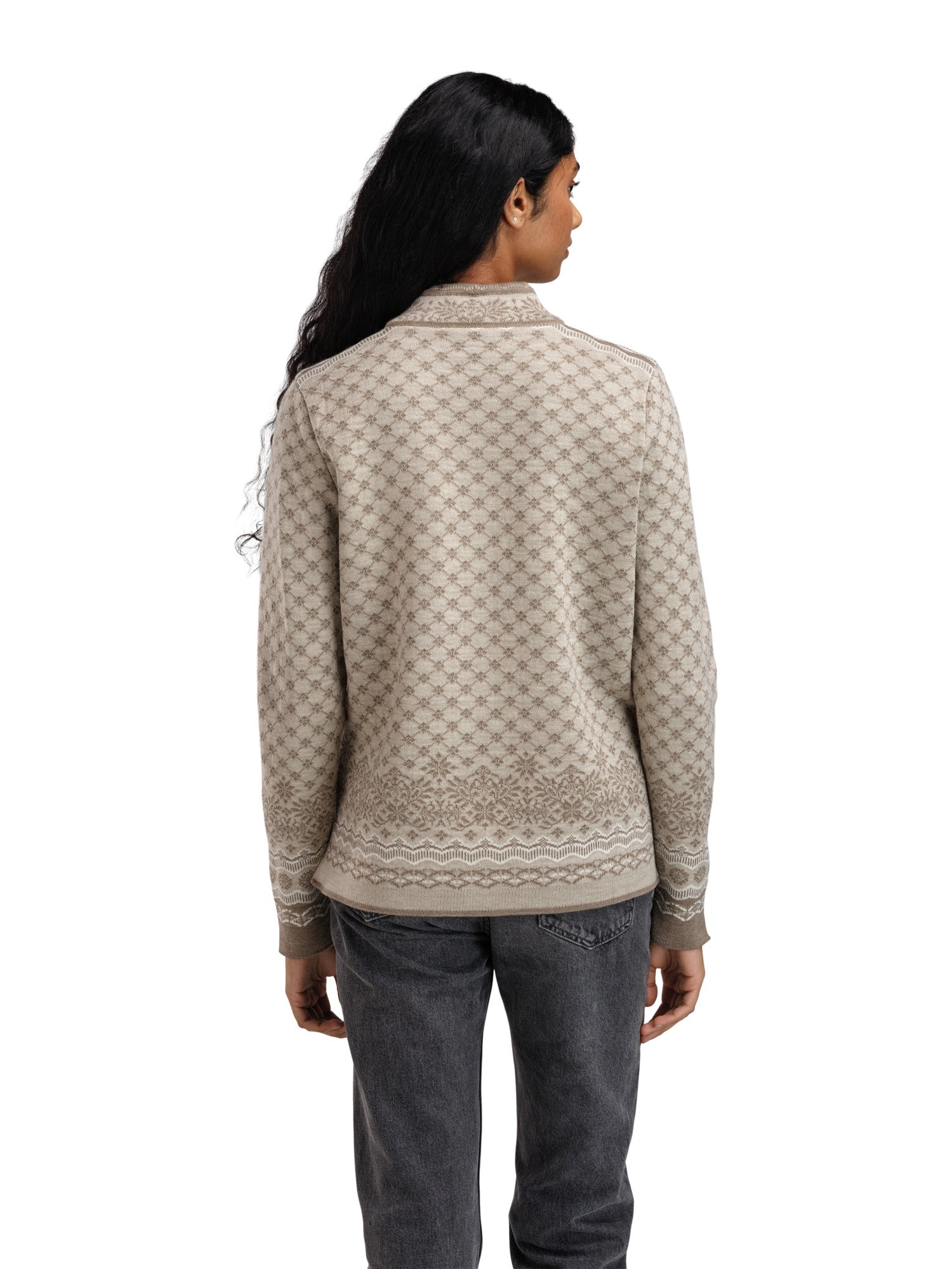Dale Of Norway W SOLFRID FEM JACKET Mountainstone Sand Offwhite XXL - PeakStyle