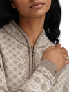 Dale Of Norway W SOLFRID FEM JACKET Mountainstone Sand Offwhite XXL - PeakStyle