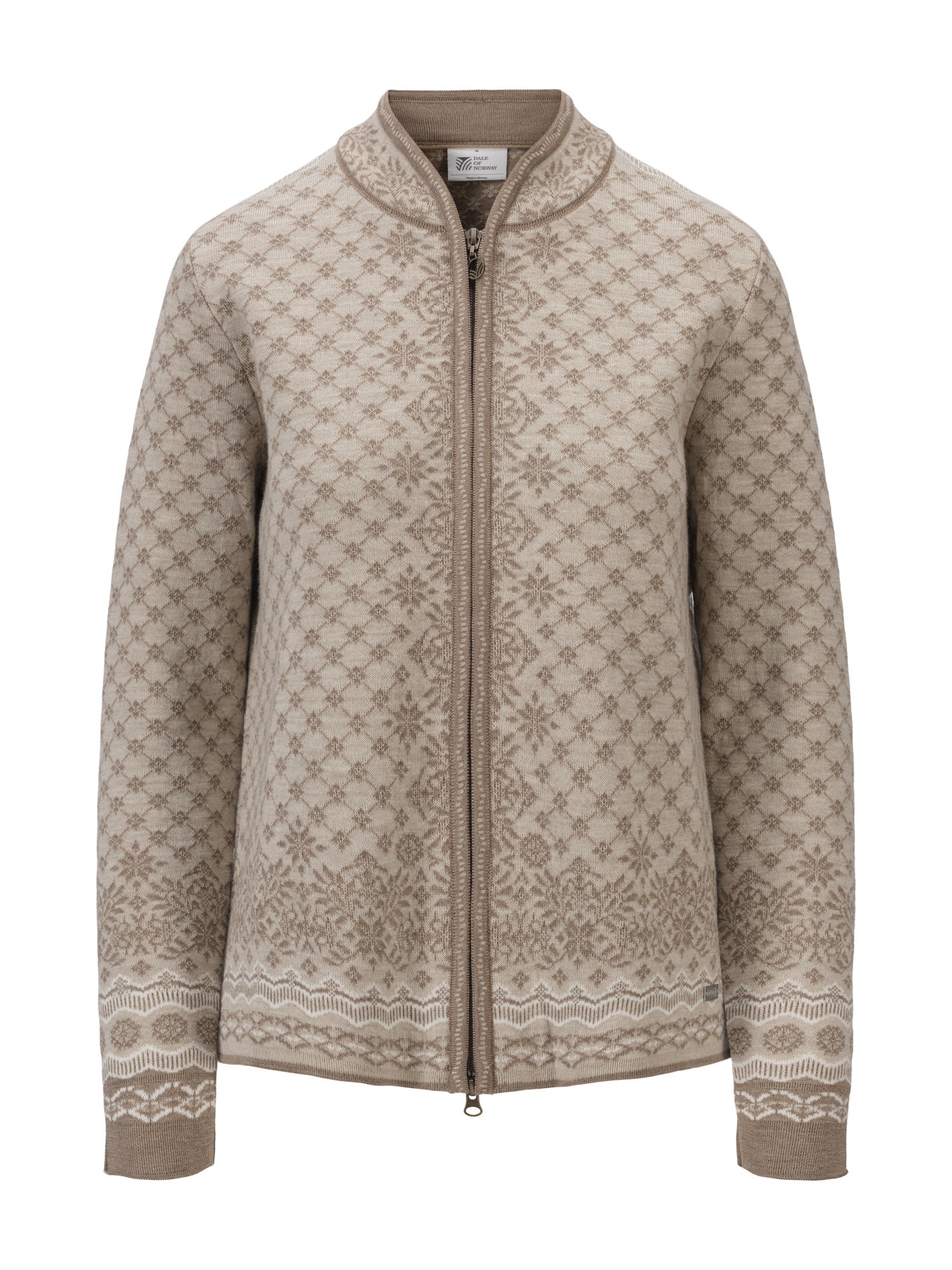 Dale Of Norway W SOLFRID FEM JACKET Mountainstone Sand Offwhite XXL - PeakStyle