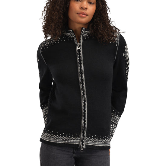 Dale Of Norway W 140TH ANNIVERSARY FEM JACKET Black Offwhite Smoke XL - PeakStyle