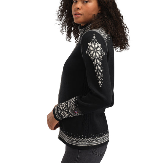 Dale Of Norway W 140TH ANNIVERSARY FEM JACKET Black Offwhite Smoke XL - PeakStyle