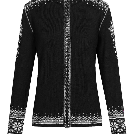 Dale Of Norway W 140TH ANNIVERSARY FEM JACKET Black Offwhite Smoke XL - PeakStyle