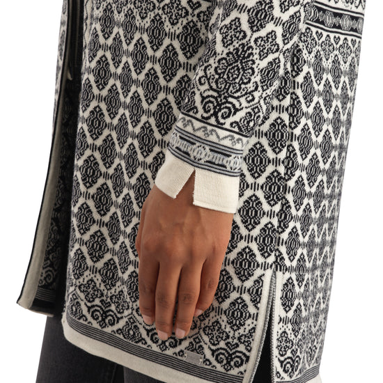 Dale Of Norway W INGEBORG FEM JACKET Offwhite Black Gravuvig Smoke XL - PeakStyle