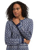 Dale Of Norway W INGEBORG FEM JACKET Electricstorm Offwhite Blue XL - PeakStyle