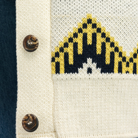 Dale Of Norway SKÅLA CARDIGAN Offwhite Marine Peacock XL - PeakStyle