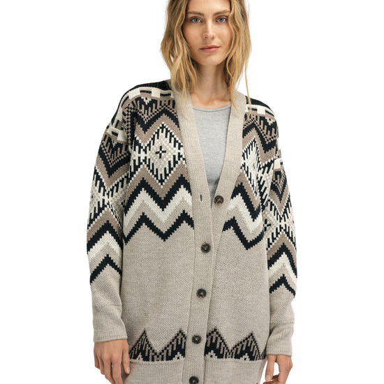 Dale Of Norway SKÅLA CARDIGAN Sand Black Offwhite XXL - PeakStyle