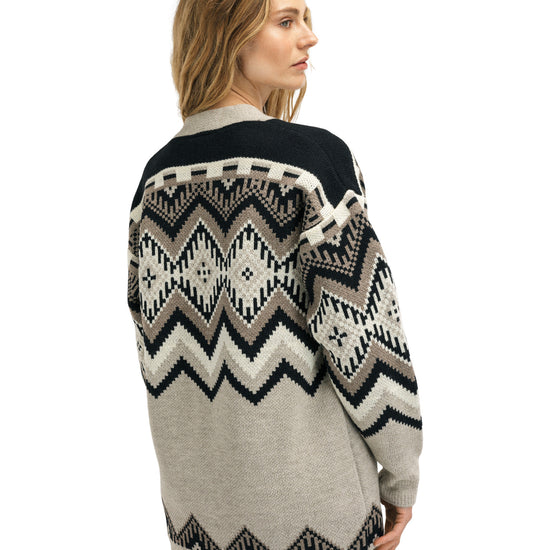 Dale Of Norway SKÅLA CARDIGAN Sand Black Offwhite XXL - PeakStyle