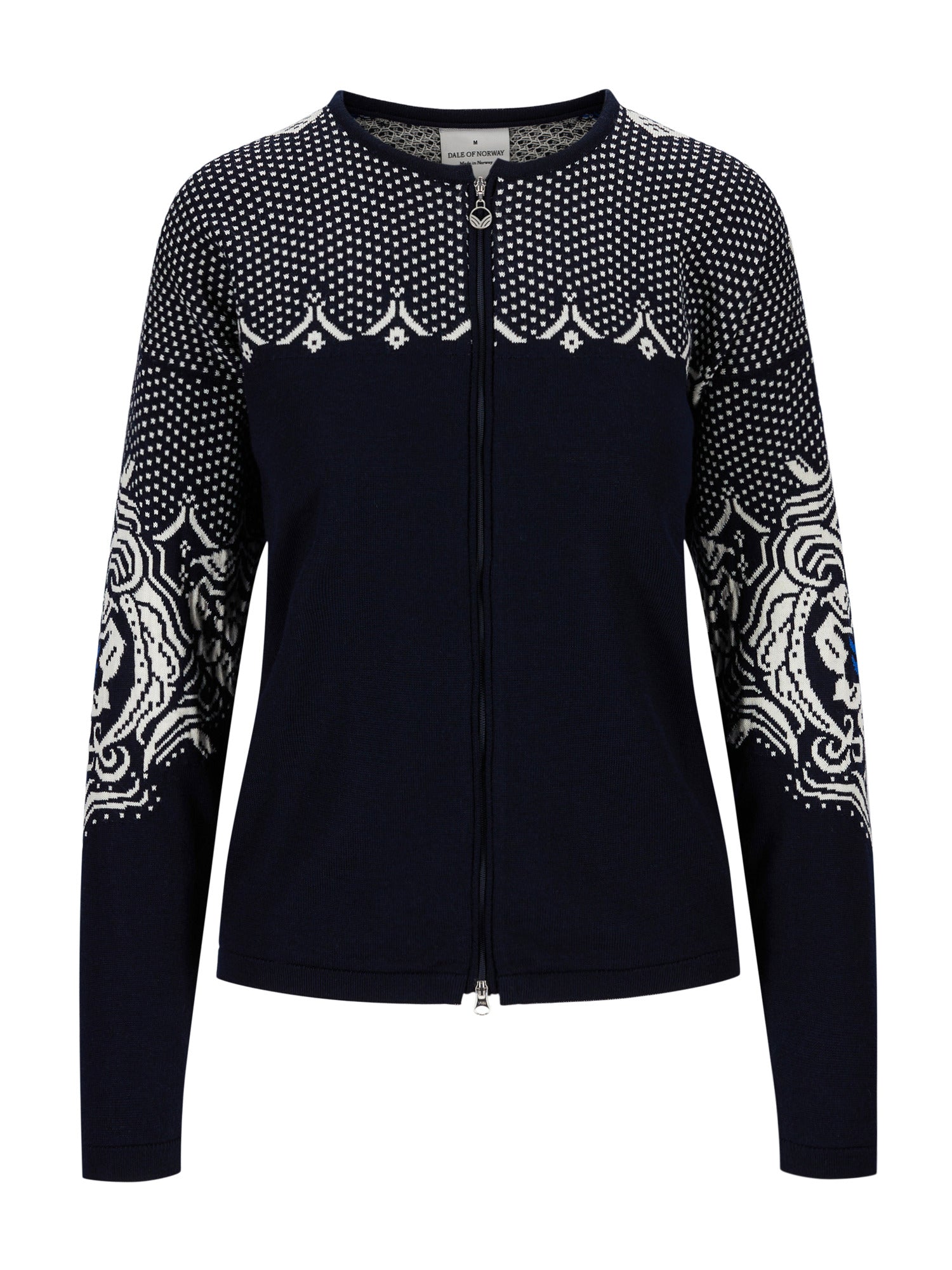Dale Of Norway ROSENDAL FEM JACKET Navy Offwhite Ultramarine S - PeakStyle