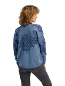 Dale Of Norway ROSENDAL FEM JACKET Blueshadow Indigo Offwhite XL - PeakStyle