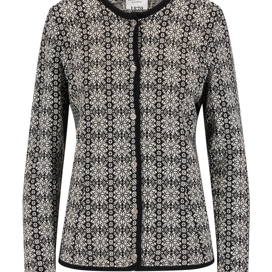 Dale Of Norway W OTHELIE FEM JACKET Black Offwhite L - PeakStyle