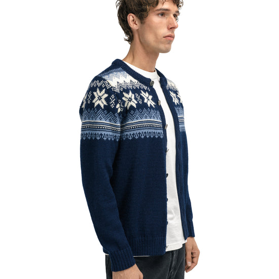 Dale Of Norway M VEAFJORD MASC JACKET Navy Blueshadow Cream XXL - PeakStyle
