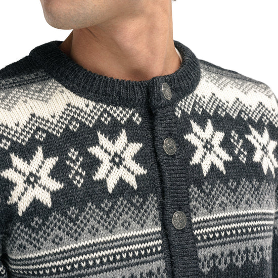 Dale Of Norway M VEAFJORD MASC JACKET Darkcharcoal Smoke Cream XXL - PeakStyle