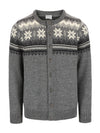 Dale Of Norway M VEAFJORD MASC JACKET Smoke Darkcharcoal Cream S - PeakStyle