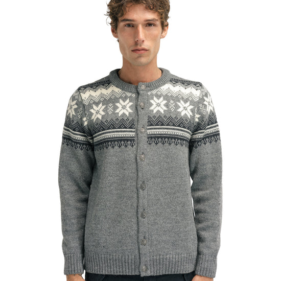 Dale Of Norway M VEAFJORD MASC JACKET Smoke Darkcharcoal Cream S - PeakStyle