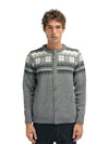 Dale Of Norway M VEAFJORD MASC JACKET Smoke Darkcharcoal Cream S - PeakStyle