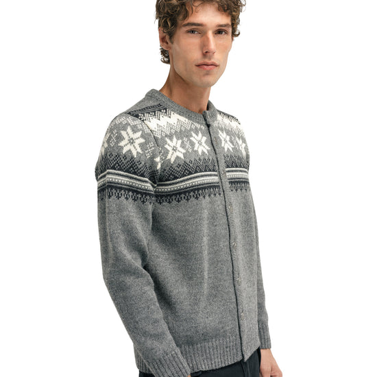 Dale Of Norway M VEAFJORD MASC JACKET Smoke Darkcharcoal Cream S - PeakStyle