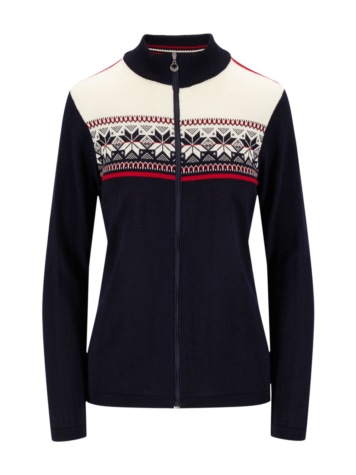 Dale Of Norway W LIBERG FEM JACKET Marine Offwhite Raspberry XL - PeakStyle