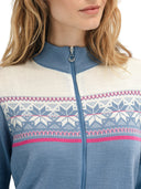 Dale Of Norway W LIBERG FEM JACKET Blueshadow Offwhite XL - PeakStyle