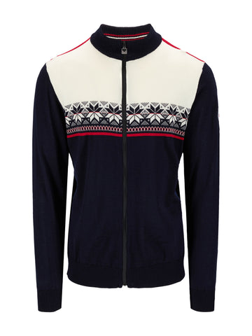 Dale Of Norway M LIBERG MASC JACKET Marine Offwhite Raspberry XXL - PeakStyle