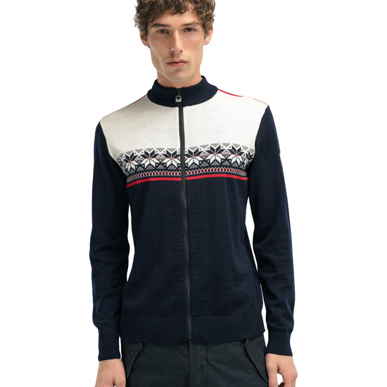 Dale Of Norway M LIBERG MASC JACKET Marine Offwhite Raspberry XXL - PeakStyle