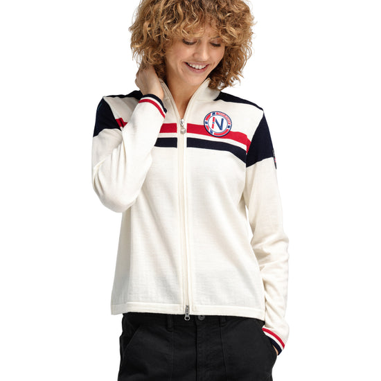 Dale Of Norway W MOUNT STELLO FEMININE JACKET Offwhite Marine Raspberry S - PeakStyle