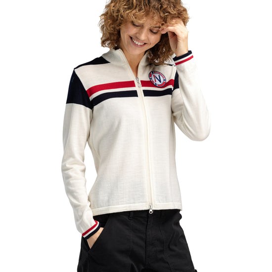Dale Of Norway W MOUNT STELLO FEMININE JACKET Offwhite Marine Raspberry S - PeakStyle