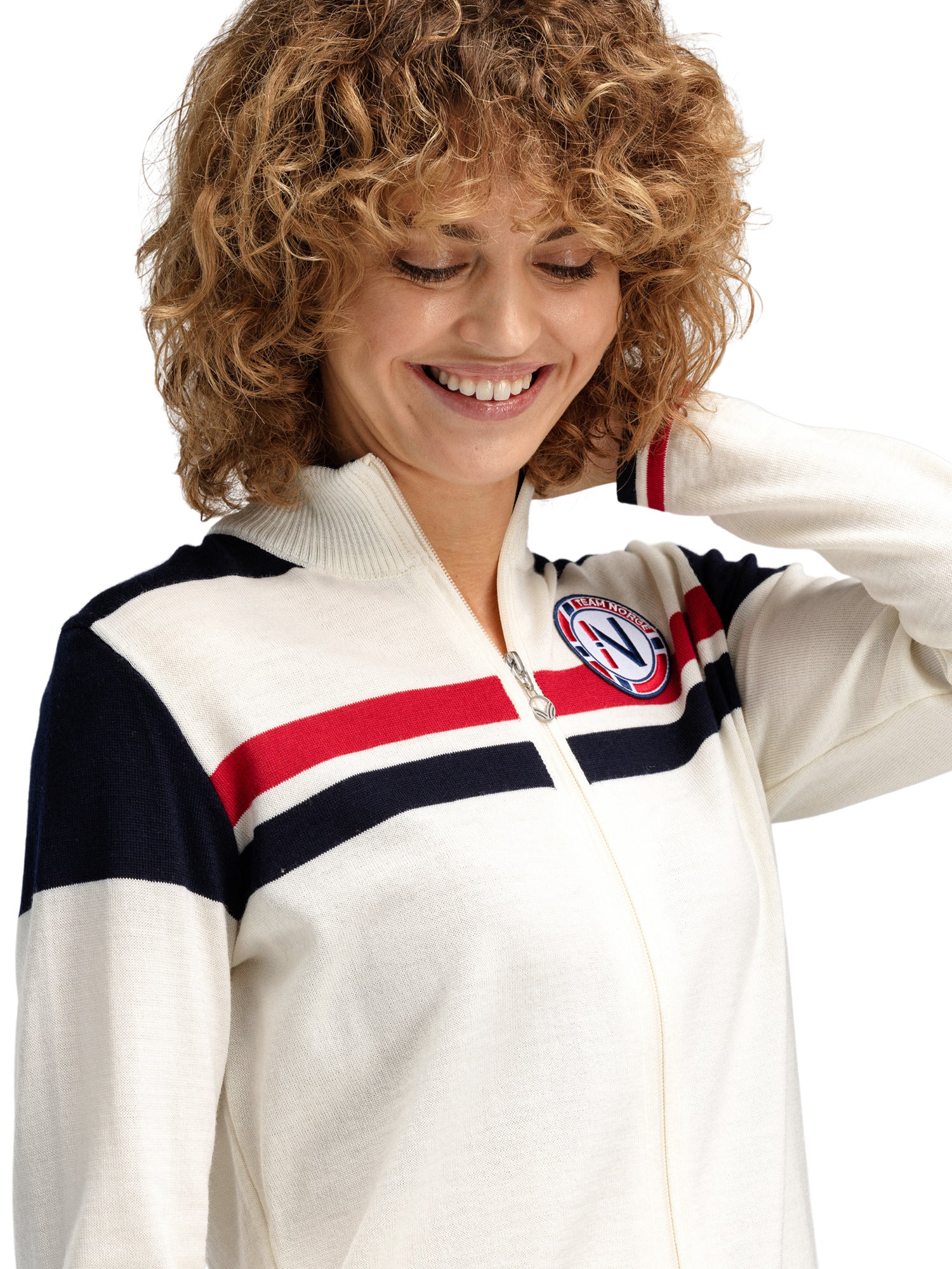 Dale Of Norway W MOUNT STELLO FEMININE JACKET Offwhite Marine Raspberry S - PeakStyle