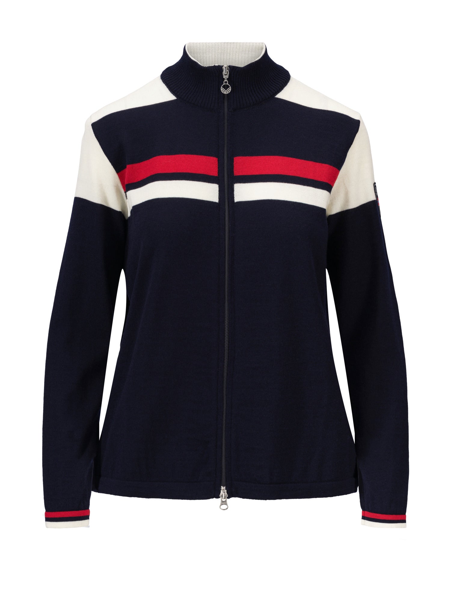 Dale Of Norway W MOUNT STELLO FEMININE JACKET Navy Offwhite Raspberry XL - PeakStyle