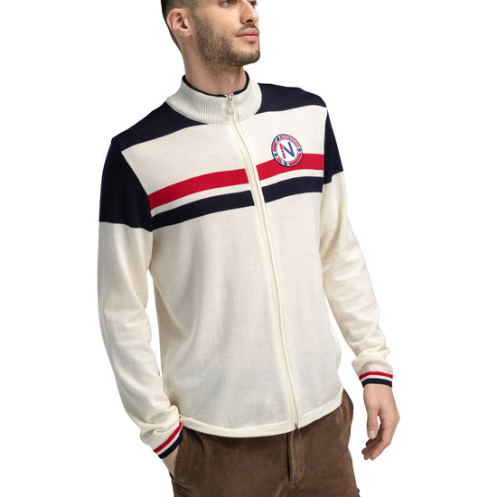Dale Of Norway M MOUNT STELLO MASCULINE JACKET Offwhite Marine Raspberry XXL - PeakStyle