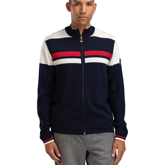 Dale Of Norway M MOUNT STELLO MASCULINE JACKET Navy Offwhite Raspberry XXL - PeakStyle