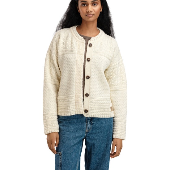 Dale Of Norway W LUSA FEM CARDIGAN Offwhite XL - PeakStyle