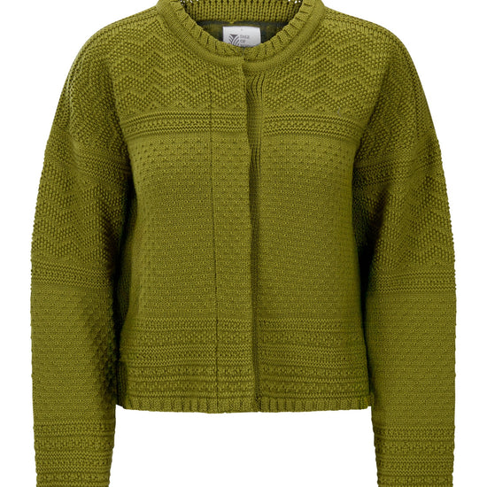 Dale Of Norway LUSA Wollstrickjacke Damen Alum Green – Packshot