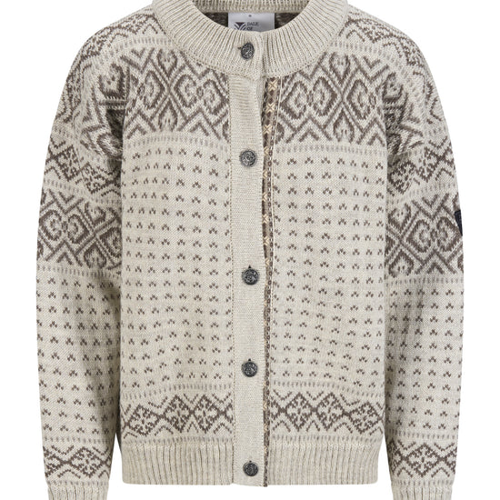 Dale Of Norway W HANNAH FEM. CARDIGAN Vanillasugar Nutmeg Birch XL - PeakStyle