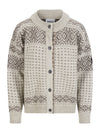Dale Of Norway W HANNAH FEM. CARDIGAN Vanillasugar Nutmeg Birch XL - PeakStyle