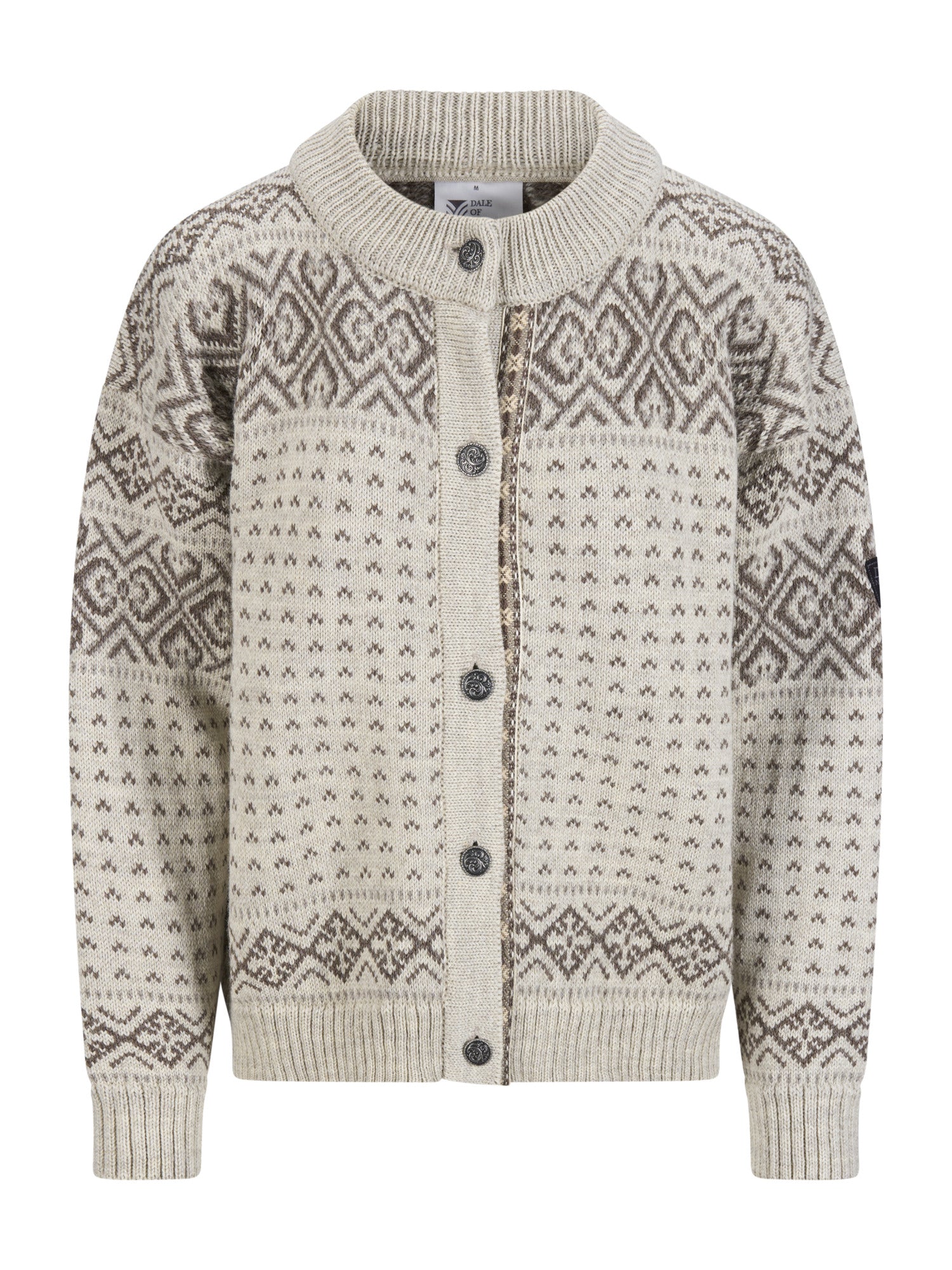 Dale Of Norway W HANNAH FEM. CARDIGAN Vanillasugar Nutmeg Birch XL - PeakStyle