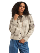 Dale Of Norway W HANNAH FEM. CARDIGAN Vanillasugar Nutmeg Birch XL - PeakStyle