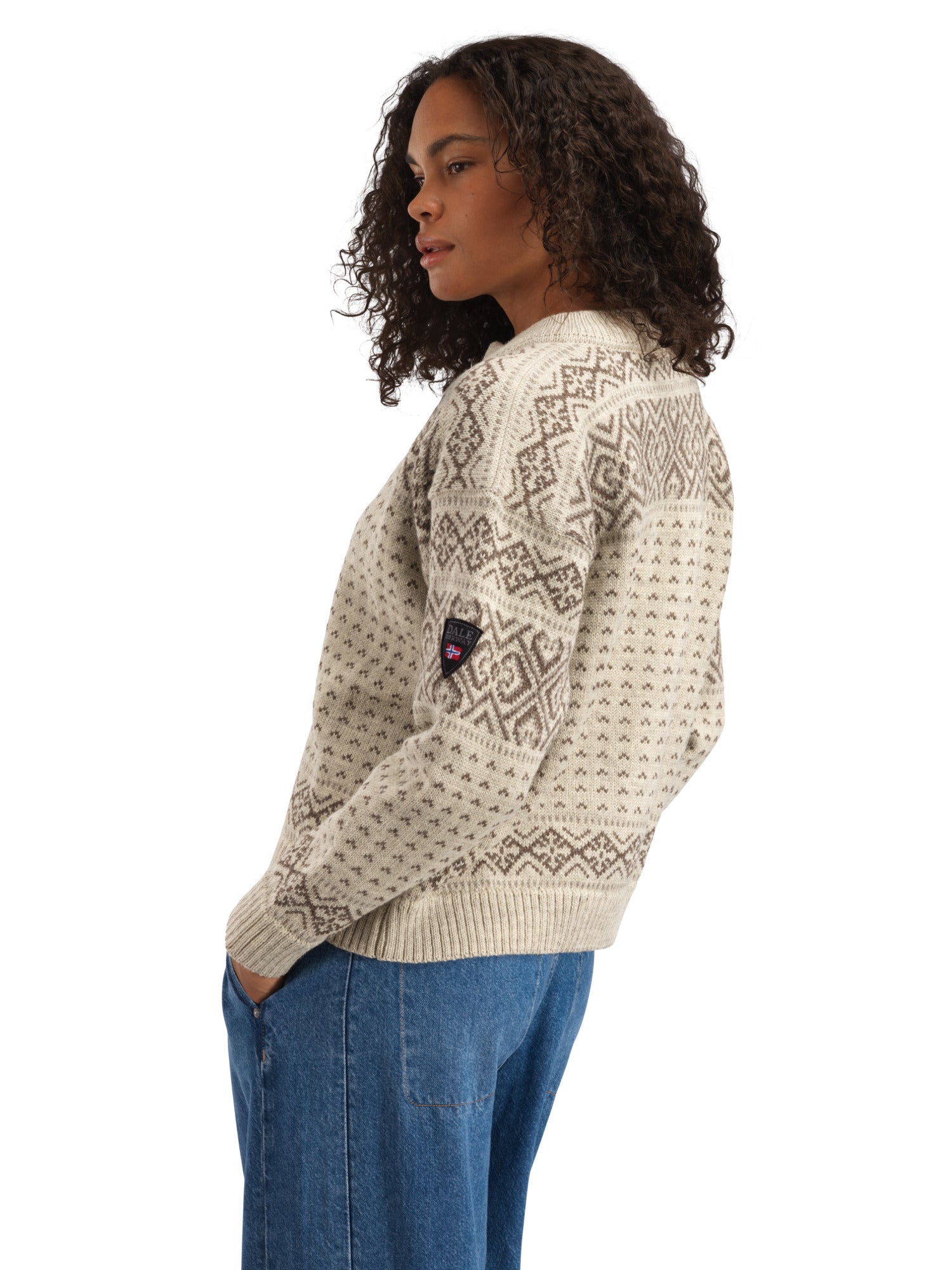 Dale Of Norway W HANNAH FEM. CARDIGAN Vanillasugar Nutmeg Birch XL - PeakStyle