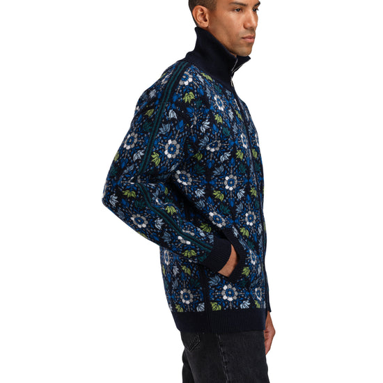 Dale Of Norway M FJÆRE MASC JACKET Navy Ultramarine Spring Green XXL - PeakStyle