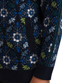 Dale Of Norway M FJÆRE MASC JACKET Navy Ultramarine Spring Green XXL - PeakStyle