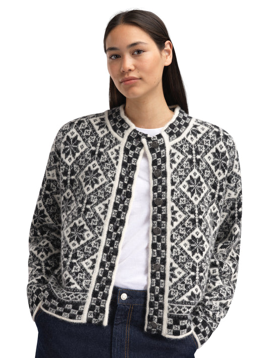 Dale Of Norway SOTRA ALPA Damen – Black - White – Studio – 85921_F00_SOTRA_ALPA_FEM_CARDIGAN_00