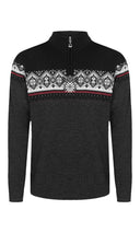 Dale Of Norway M MORITZ MASC SWEATER Darkcharcoal Raspberry Black 3XL - PeakStyle