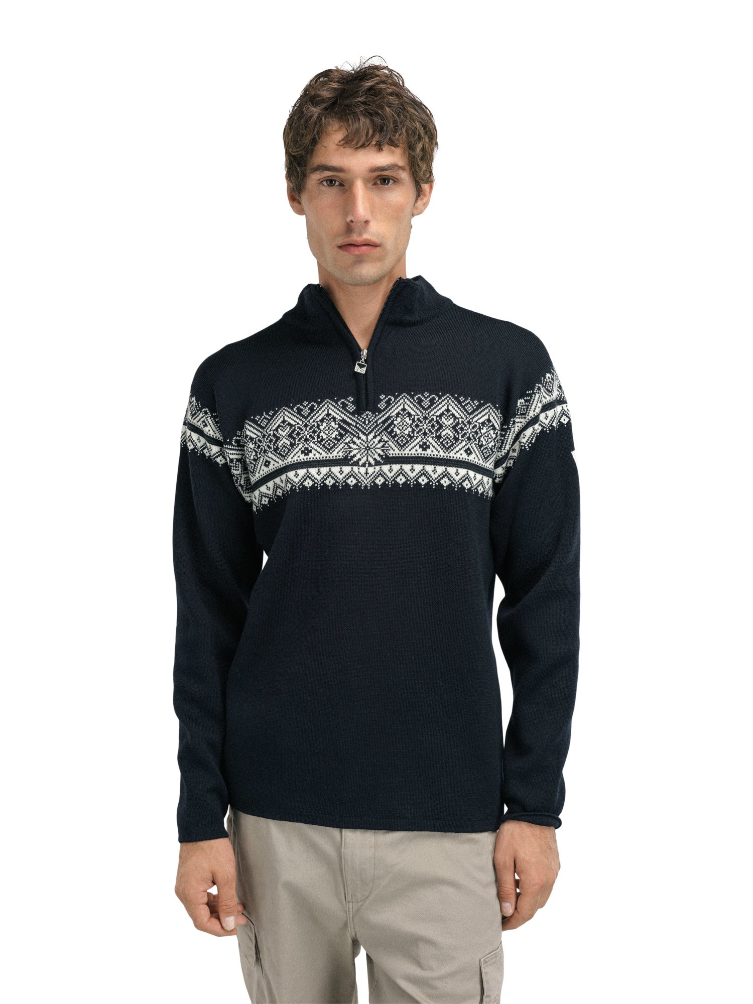 Dale Of Norway M MORITZ MASC SWEATER Black Offwhite Darkcharcoal 3XL - PeakStyle