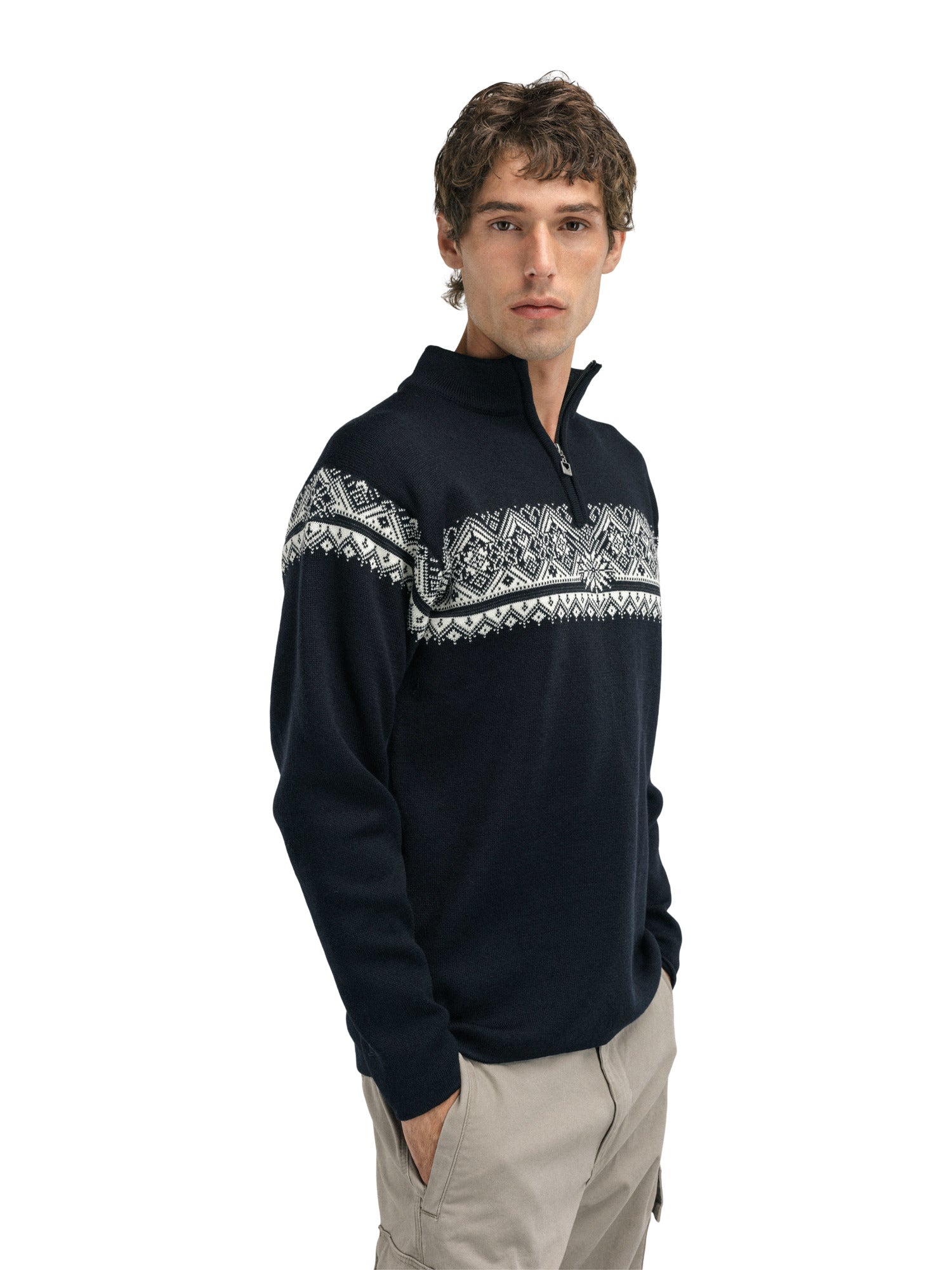 Dale Of Norway M MORITZ MASC SWEATER Black Offwhite Darkcharcoal 3XL - PeakStyle